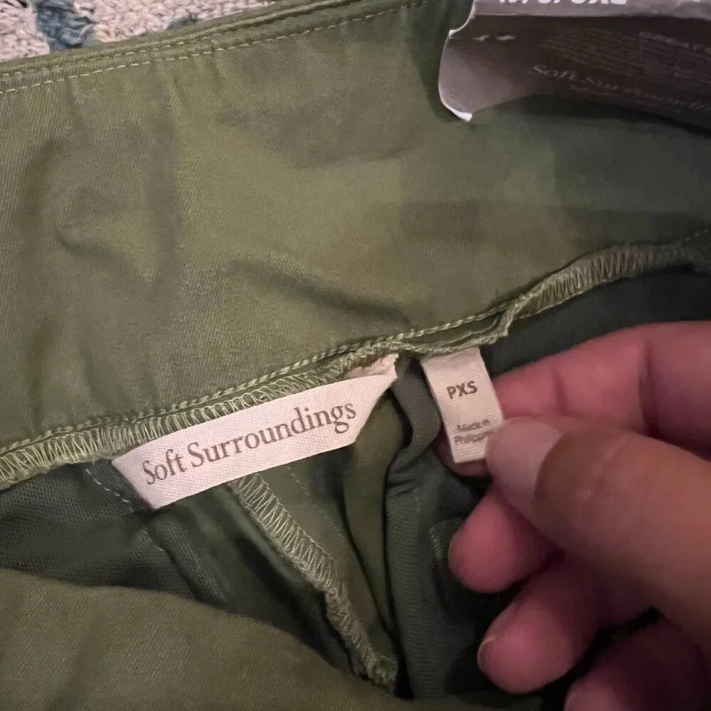 NWT Soft Surroundings‎ PXS green pants